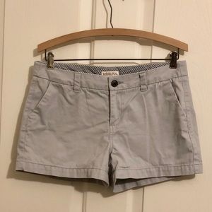 Merona Light Gray Cotton Twill 3” Chino Shorts